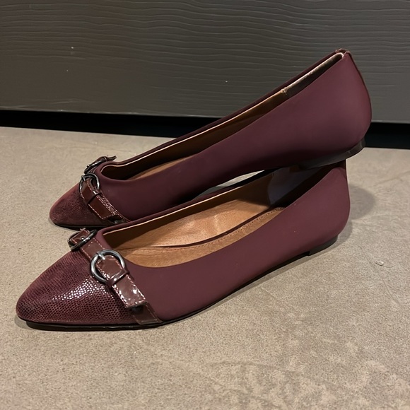 Donald J Pliner • Bettia Burgundy pointed ballet flats • 7M • EUC - Picture 2 of 5